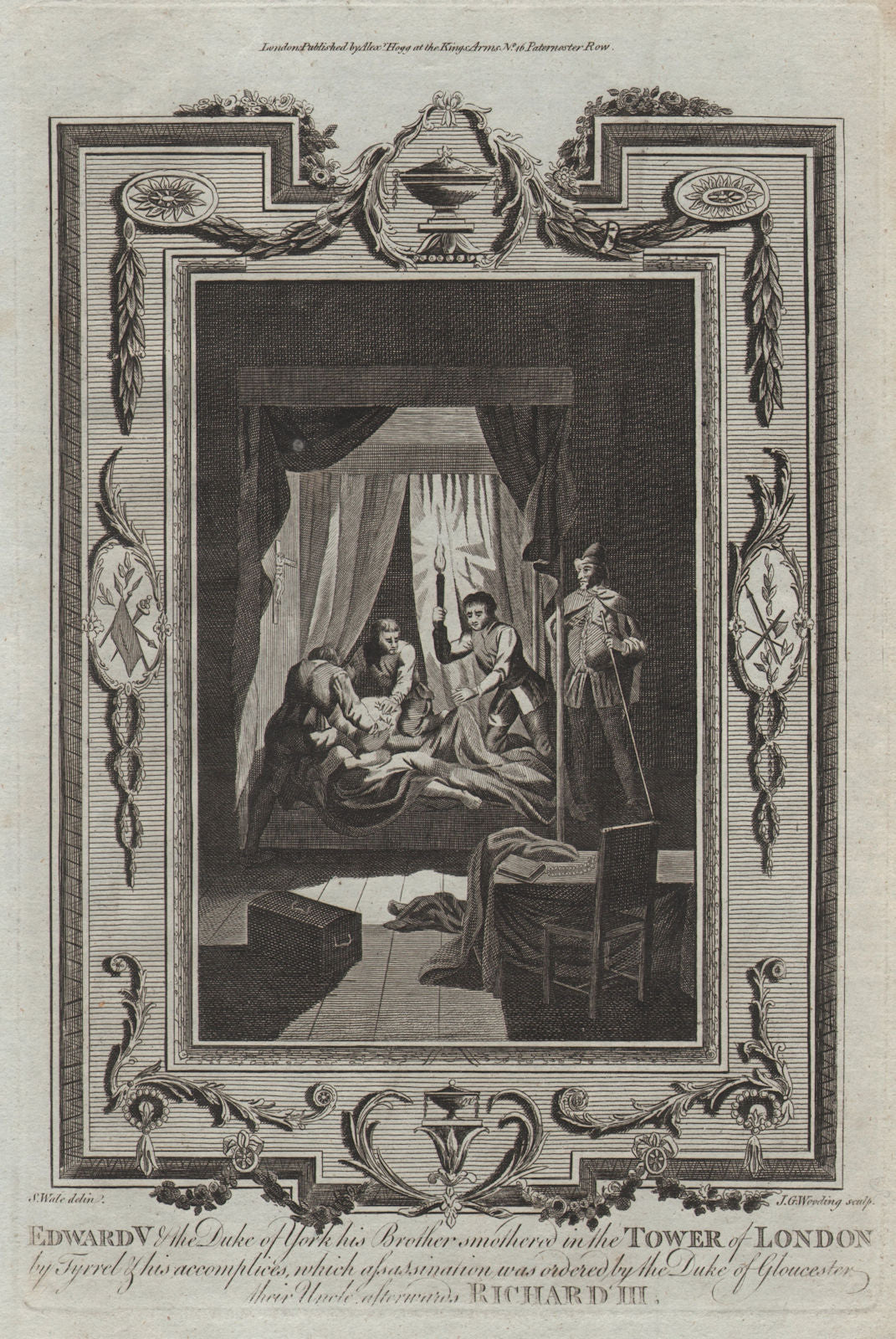 Princes in the Tower of London. Edward V & Duke of York murdered. THORNTON 1784